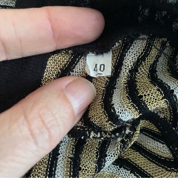 Vintage Missoni Dress Zig Zag Short Sleeve 40 - Picture 4 of 7